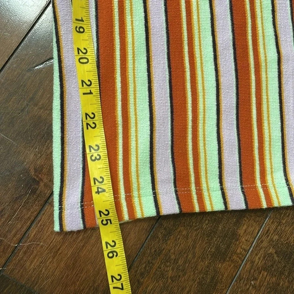 Urban Outfitters Silent + Noise Striped Knit Pants Women’s Size M Cropped Retro - Picture 8 of 12